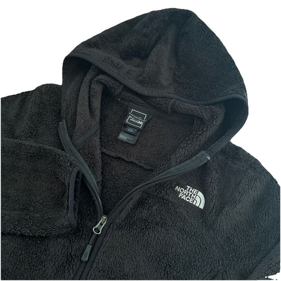 The North Face Women’s Small Black Full Zip Sherpa Teddy Hoodie EUC - Picture 1 of 6